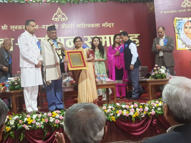 श्री लुनकरणदास–गंगादेवी चौधरी साहित्यकला मन्दिरद्वारा तीन स्रष्टा सम्मानित